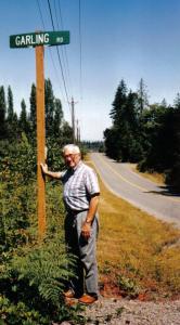 Garling Road in Port Angeles, Washington State, USA